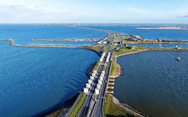 The Afsluitdijk creates a massive freshwater reservoir, vital for drinking water and farming irrigation - GM/iStockphoto