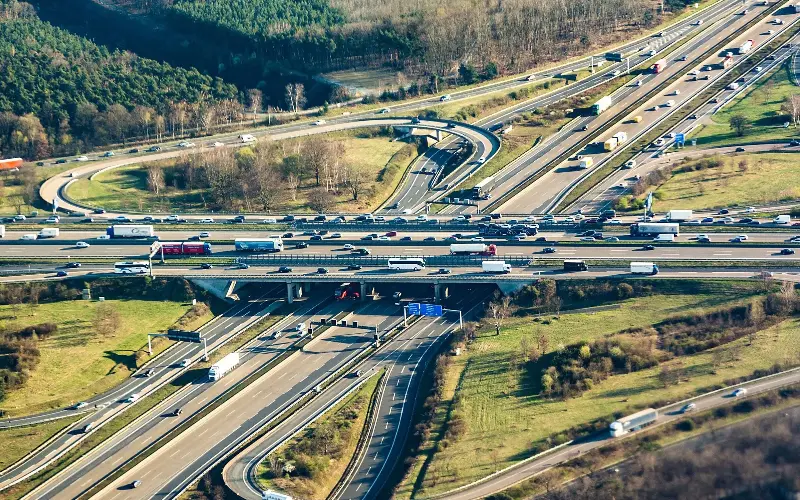 German autobahns are a thrill to drive on, with landmarks like the Frankfurter Kreuz showcasing the scale of the network - Joerg Hackemann / Alamy Stock Photo