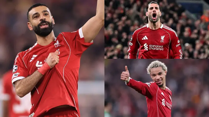 Calificaciones de los jugadores del Liverpool contra el Galatasaray: Mohamed Salah pasa de cero a héroe, mientras que Dominik Szoboszlai vuelve a brillar en la goleada de los Reds en la Liga de Campeones