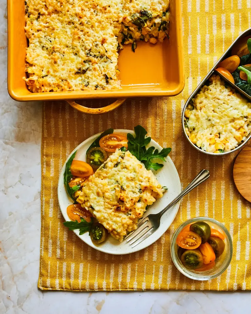 A cheesy, comforting rice bake made for easy midweek dinners (The Rice Association)