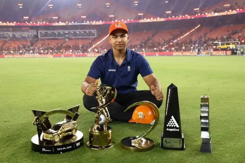 Vaibhav Sooryavanshi won five individual awards at IPL 2026