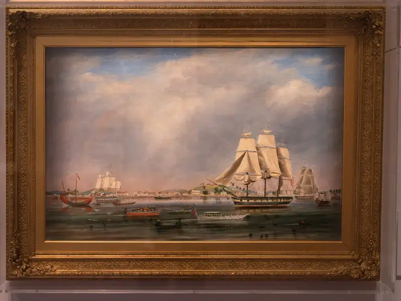 National Museum Once Upon a Tide Singapore Ships Painting