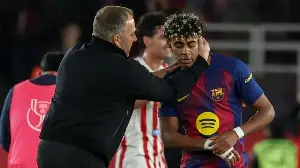 Hansi Flick launches fierce defence of 'emotional' Lamine Yamal after Barcelona wonderkid's latest touchline outburst