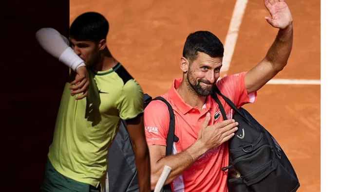 Djokovic, Alcaraz đồng loạt rút khỏi Madrid Open vì chấn thương - Ảnh 1.