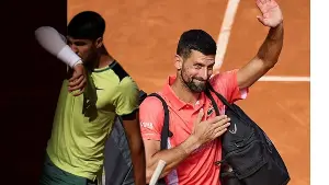 Djokovic and Alcaraz both withdraw from the Madrid Open due to injury.