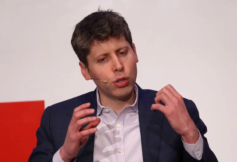 BERLIN, GERMANY - FEBRUARY 07: Sam Altman, co-founder and CEO of OpenAI, speaks during a panel discussion titled 