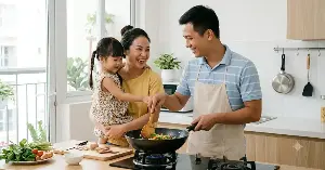 Gender equality in the family: Starting with sharing and respect.