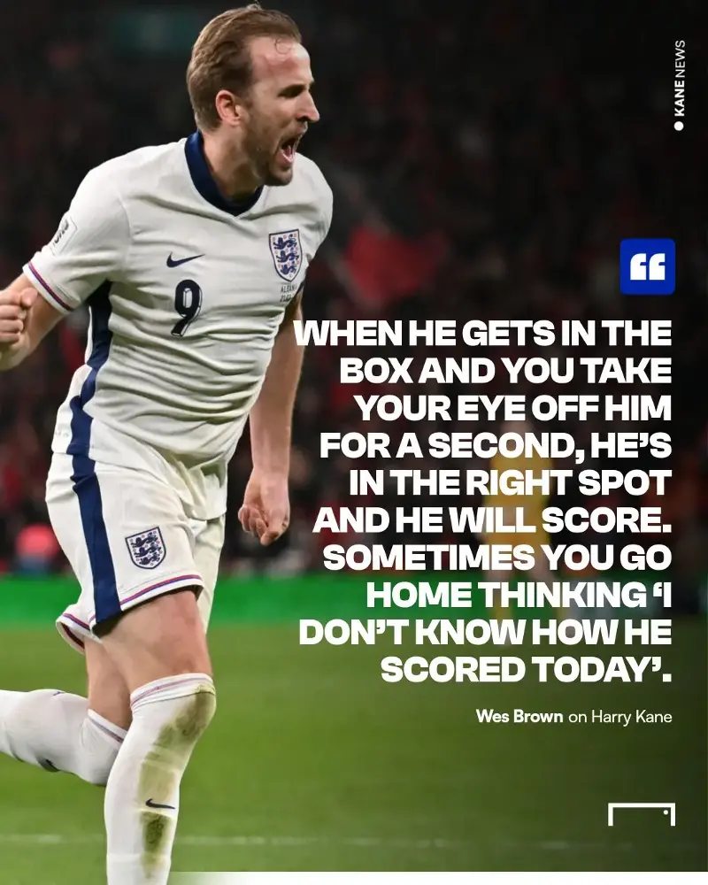Harry Kane Wes Brown skill set