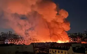 Oldest food market in Paris destroyed by fire