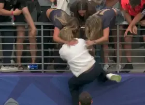 Ecuador's coach's 'Spider-Man' celebration immediately went viral.