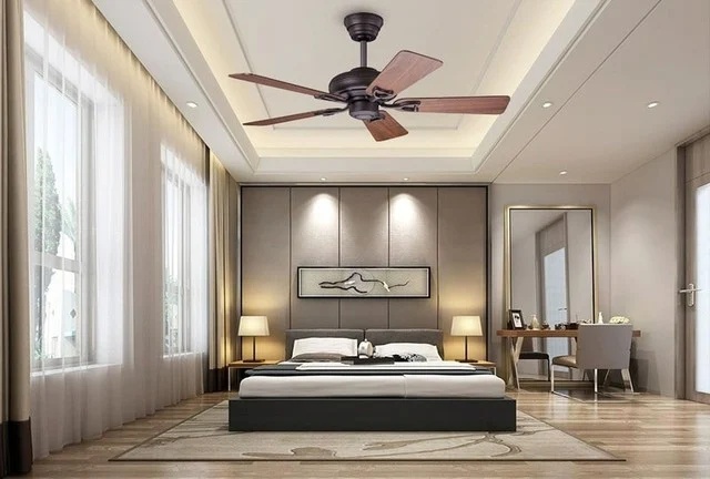 The ideal and forbidden placement of ceiling fans in the bedroom according to feng shui - Image 1.