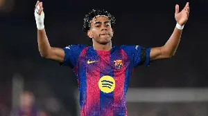 Lamine Yamal warns Atletico Madrid Champions League quarter-final tie 'isn't over' as Barcelona star issues defiant Instagram update