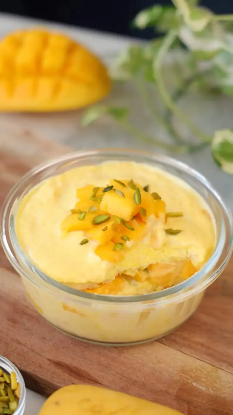 Mango Arabian bread pudding (sugar-free)