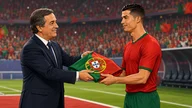 World Cup 2026: Ronaldo receives the Mao-style Vietnamese flag.