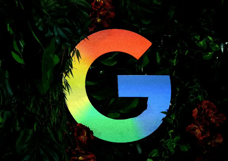 The Google logo is displayed during a press conference in Berlin, Germany, 11 November 2025 (Reuters)