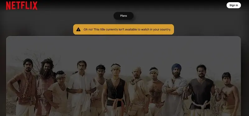 Lagaan is not available to stream on Netflix in India, or any OTT platform. 