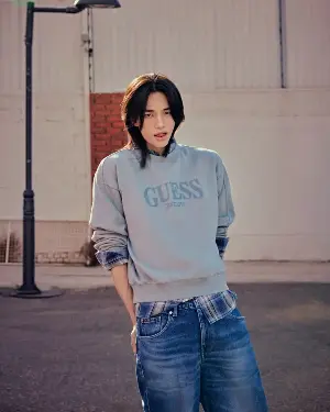 Why GUESS’s Romantic Cowboy Look Feels Made for Stray Kids’ Hyunjin