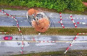 Eight-metre deep sinkhole: Gua Musang-Kota Bharu road closed