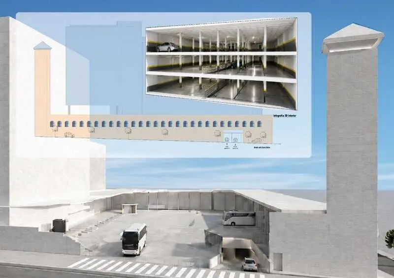 Ayuntamiento estudia un parking subterráneo de 352 plazas bajo la estación de autobuses por 3,6 millones de euros