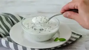 Thick Greek Yoghurt Raita With Omega Rich Seeds For Refreshing Everyday Summer Meals