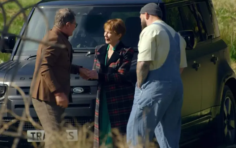 A £15,000 Catherine Walker coat was worn by Imrie in the first episode of The Traitors - BBC