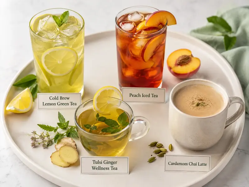 You can explore multiple fruity flavours with tea. 