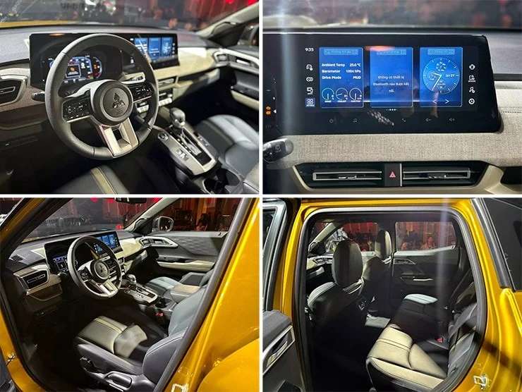 The spacious rear seat is a major advantage of the Mitsubishi Xforce.