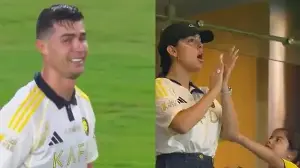 Cristiano Ronaldo in tears as emotional Georgina applauds; scores twice as Al Nassr clinch league title - Viral video