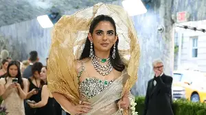 From 20 years old mango to blouse adorned with Nita Ambani's jewellery, Isha Ambani decodes Met Gala 2026 saree look