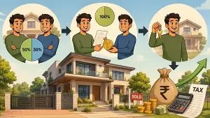 Bought co-owner's 50% share in a property? How capital gains tax applies when selling whole asset