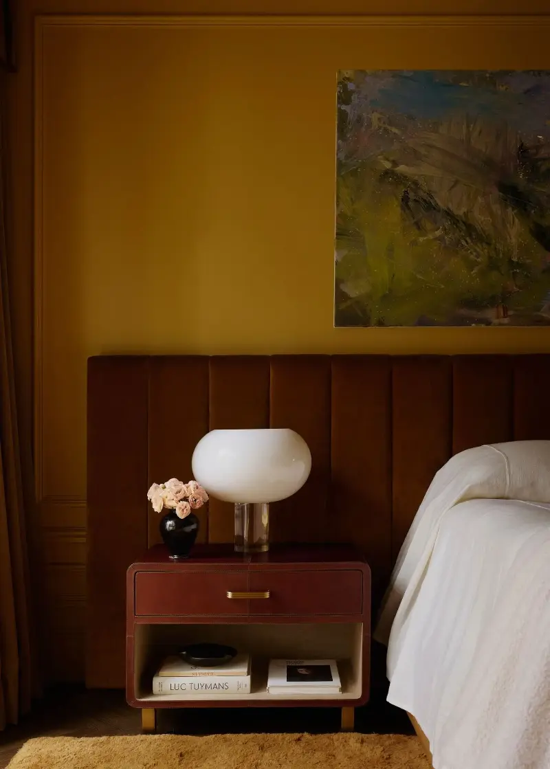 Many designers are moving towards decorating with ochre to add soul to rooms, and Farrow & Ball's India Yellow gets it just right.  (Image credit: Adrian Gaut. Design: Crystal Sinclair)