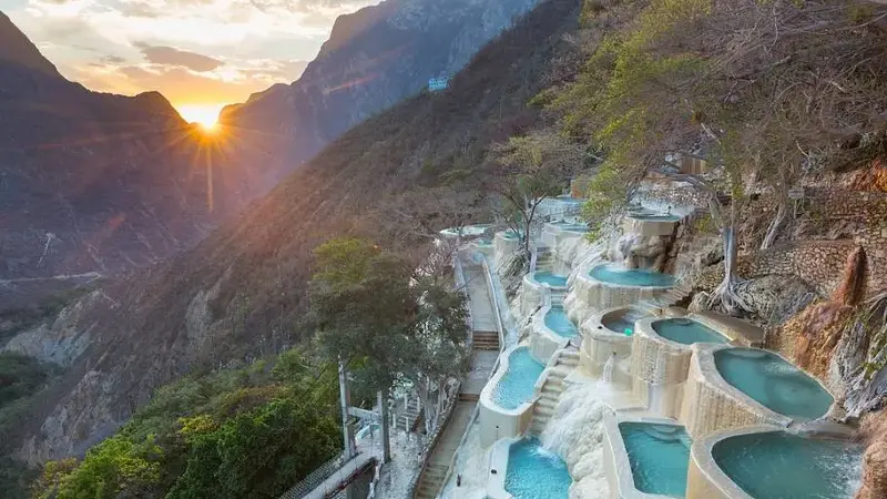 Hot springs of Grutas Tolantongo, Mexico