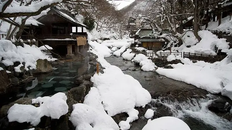 Japan's Takaragawa Onsen in the winter