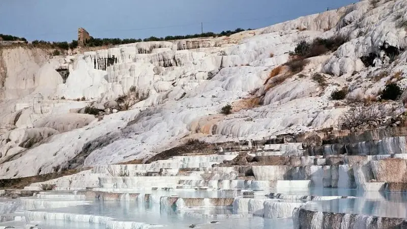 Pamukkale thermal pools in Southwestern Turkey