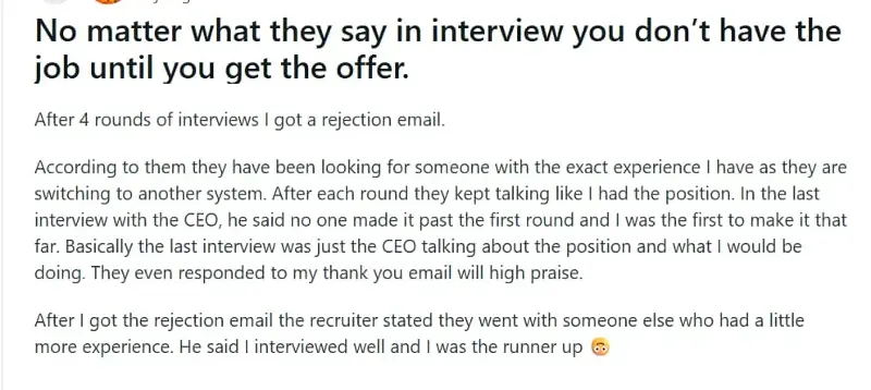 Screengrab of the Reddit post.