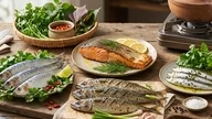 What kind of fish should people with fatty liver disease eat, and how should they be prepared?