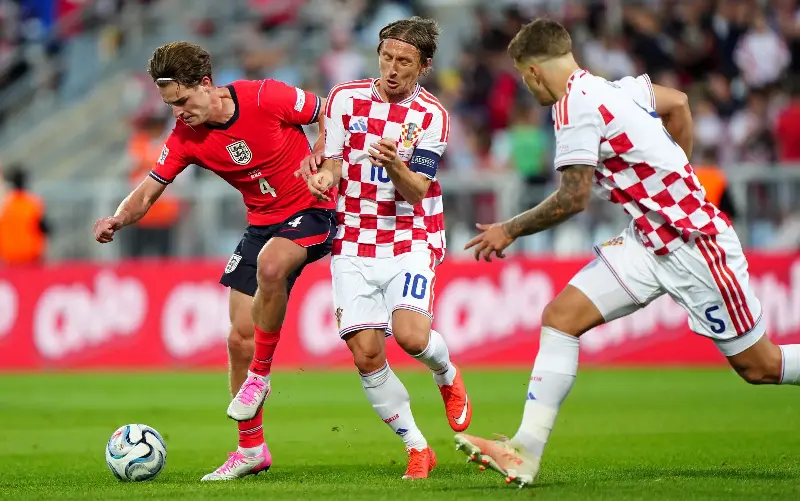 Not many have got the better of Luka Modric, but Scott dominated the Croatian veteran - PA/Bradley Collyer