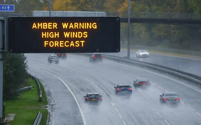 National Highways closed roads and carriageways and urged drivers to be cautious - Getty Images/Jeff J Mitchell