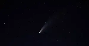 Most people think a shooting star is just that; a star, but it’s actually a streak of light from a bit of meteor dust burning up in the atmosphere — usually from a particle no bigger than a grain of sand