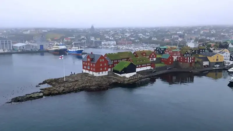 Capital city of the Faroe Islands, Torshavn, Denmark