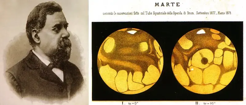 Schiaparelli e i canali artificiali su Marte