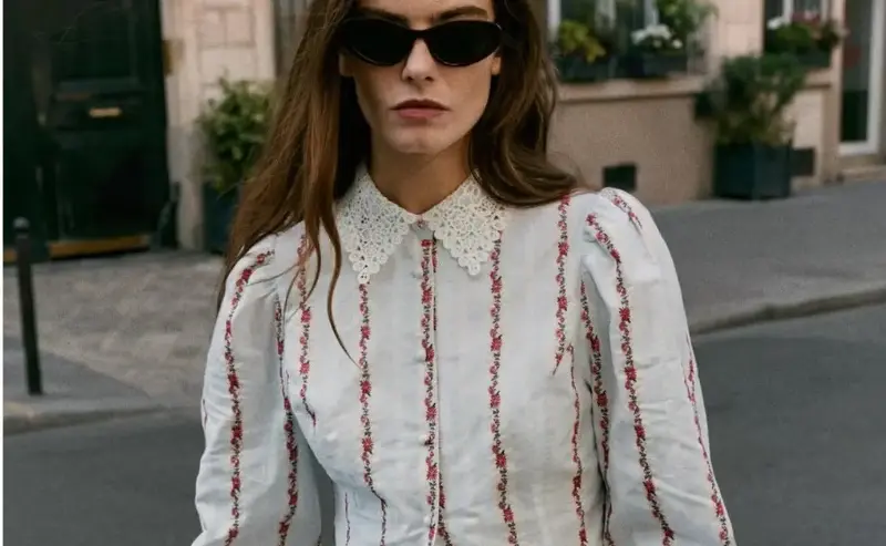 Cómo combinar una blusa estampada con encaje para conseguir looks sofisticados sin esfuerzo