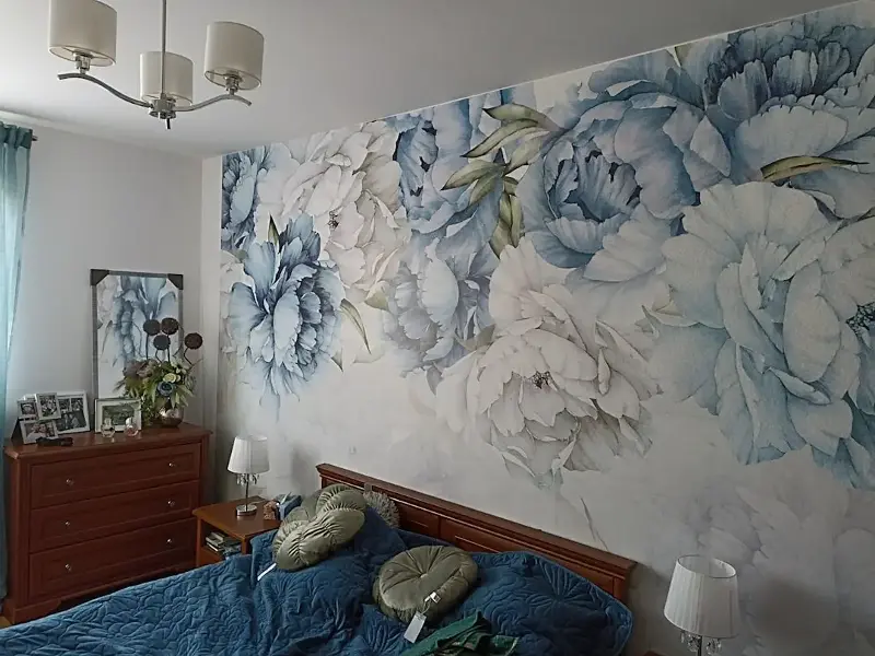 A horizontal pattern widens a room while a vertical one adds height.