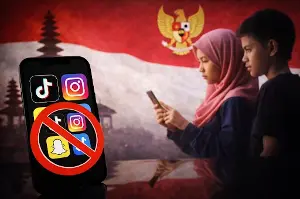 Indonesia officially bans children under 16 from using social media.