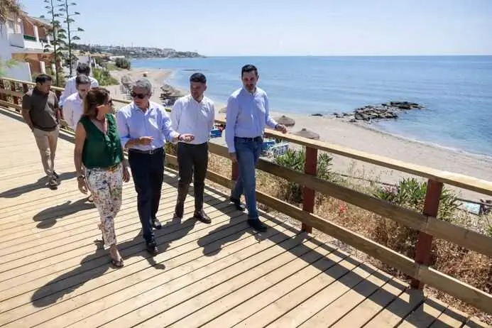La Diputación financia con 1,3 millones de euros nuevos proyectos de la Senda Litoral en Mijas y Benalmádena