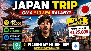Can you afford a Japan trip on a ₹10 lakh salary? I asked ChatGPT and Gemini