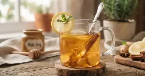 4 benefits of drinking lemon, ginger, and honey water in the fall.