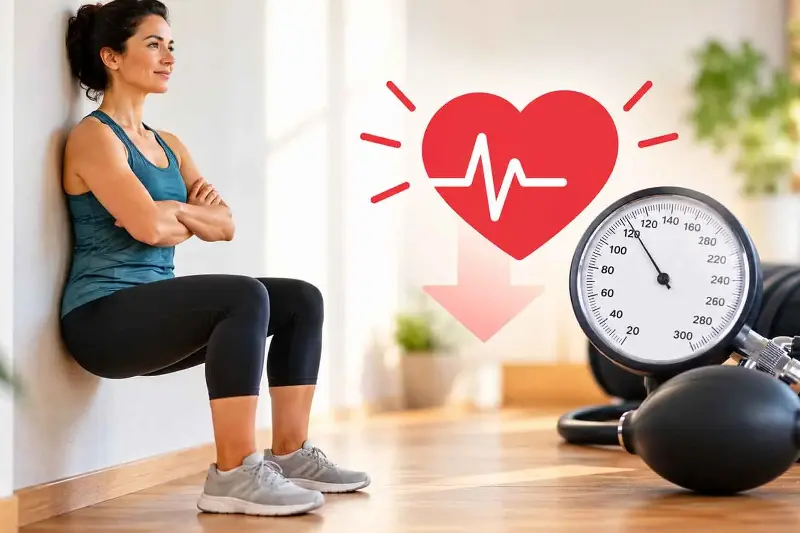 Una seduta settimanale di wall squat