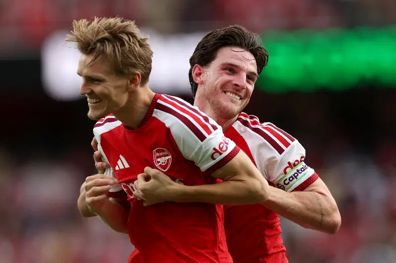 Leader: Martin Odegaard (AFP/Getty)