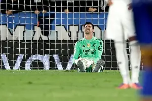 Courtois misses Champions League quarter-final: Real Madrid nervous about facing Bayern.